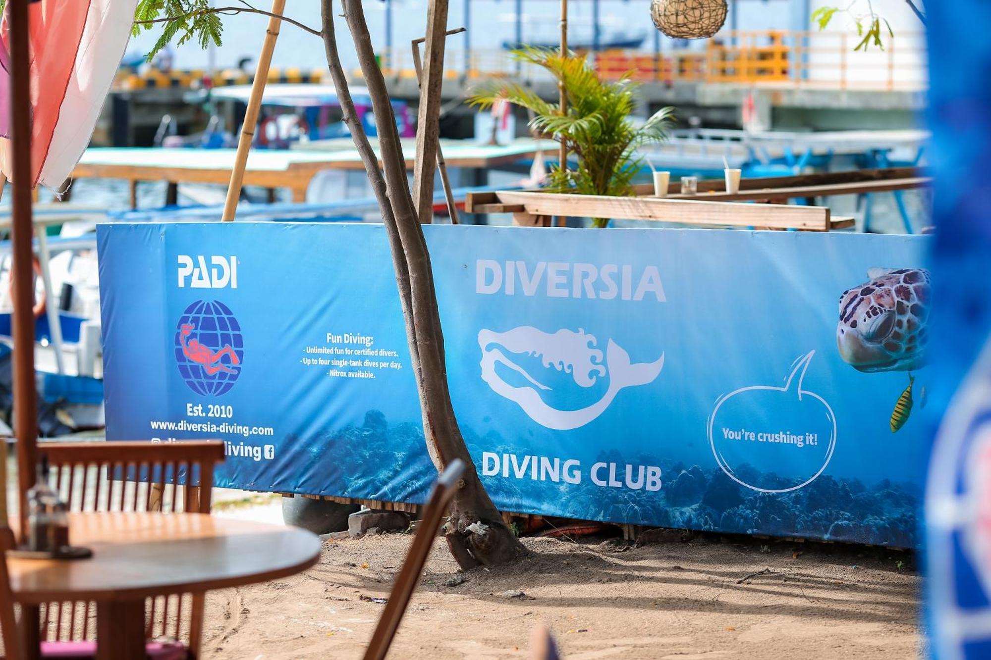 Diversia Diving Club & Bungalows Gili Trawangan Eksteriør billede